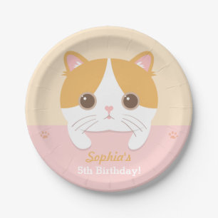 Pratos de Papel para Festa de Aniversário de Gatin
