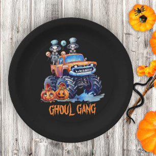 Pratos de papel para festa de Halloween da Ghoul G