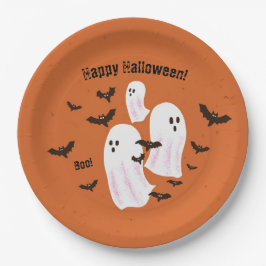 Pratos de papel para festa de Halloween de Fantasm