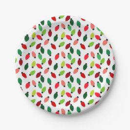 Pratos de papel para festa de Luzes de Árvore de N