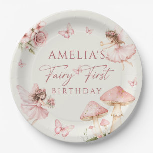 Pratos de papel para festa de primeiro aniversário