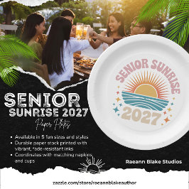 Pratos de Papel para Sobremesa Senior Sunrise 2027