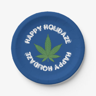 Pratos de Papel Personalizados Feliz Holidaze
