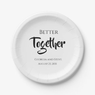 Pratos de Papel Personalizados para Casamento Bett