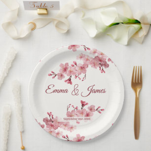 Pratos de Papel Personalizados para Casamento com