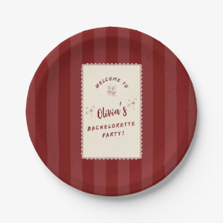 Pratos de papel personalizados para despedida de s