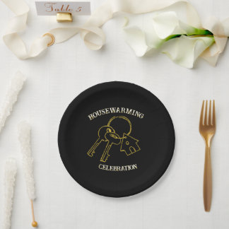 Pratos de Papel Preto Ouro para Aquecimento da Cas