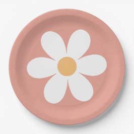 Pratos de Papel Retro Daisy