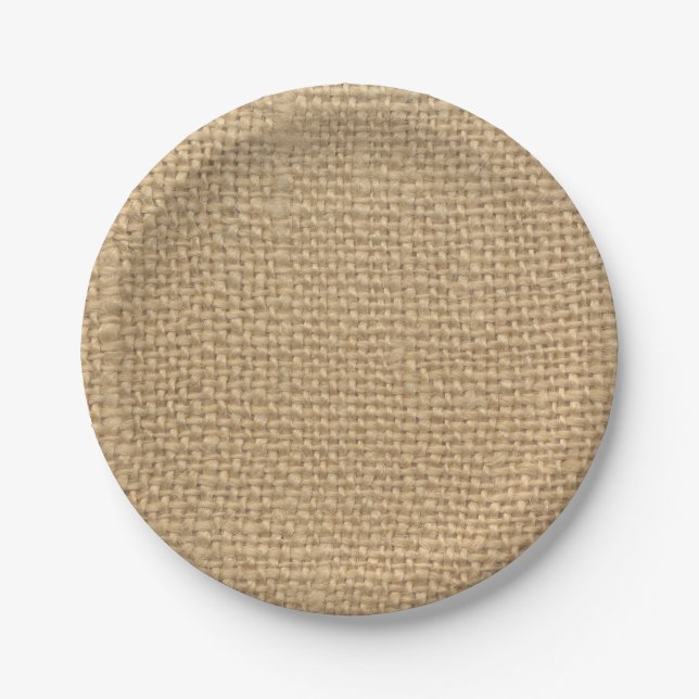 Pratos de Papel Rústicos de Sarjapilheira para Fes (Frente)