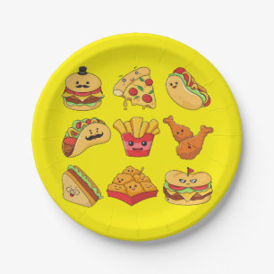 Pratos de Papel, Tacos Amarelos Batatas Fritas Cac