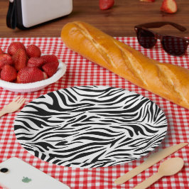Pratos de Papel Tema Zebra para Festas