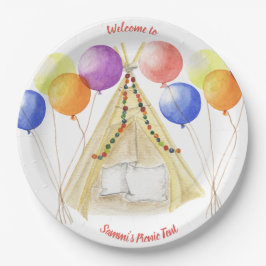 Pratos de Piquenique - Tent & Balloons Personaliza