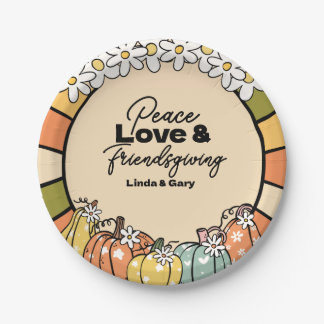 Pratos de sobremesa de papel para o Friendsgiving