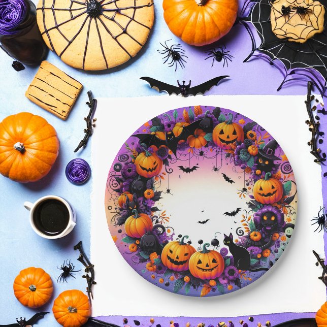 Pratos do Halloween: Design festivo e assustador (Criador carregado)