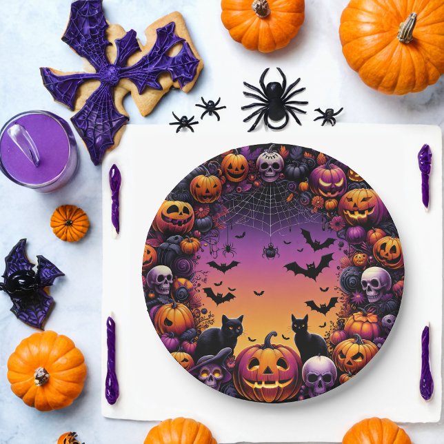 Pratos do Halloween: Design festivo e assustador (Criador carregado)