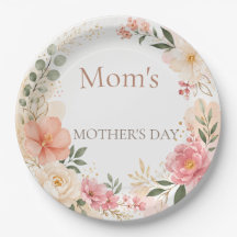 Pratos Florais do Dia das Mães