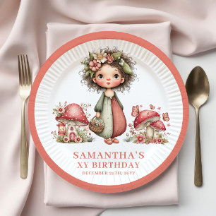 Pratos Florais Pastel para 4º Aniversário da Fada