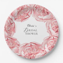 Pratos para Festa de Chá de Noiva Flores