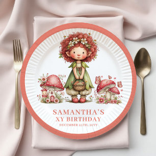 Pratos Rosa Bege para Aniversário de 5 anos da Whi