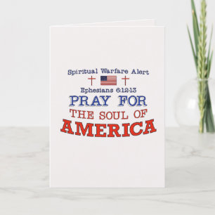 PRAY FOR AMERICA - Cartão de Saudação