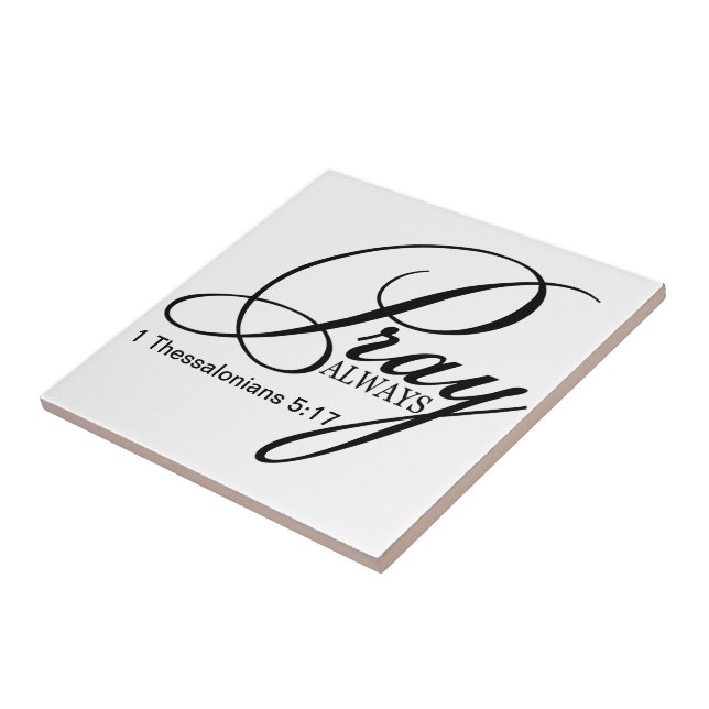 Pray o azulejo cerâmico sempre feito sob encomenda (Lateral)