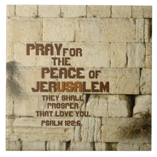 Pray para a paz de Jerusalem, 122:6 do salmo