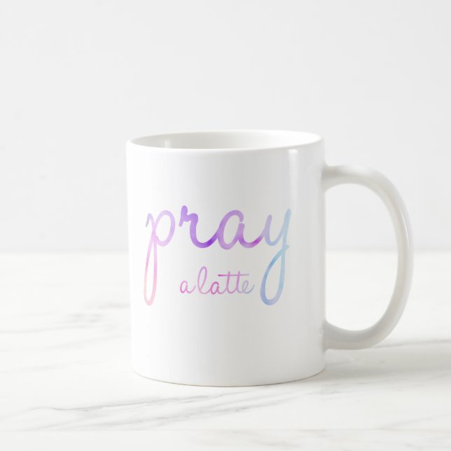 Pray uma caneca de Latte (Direita)