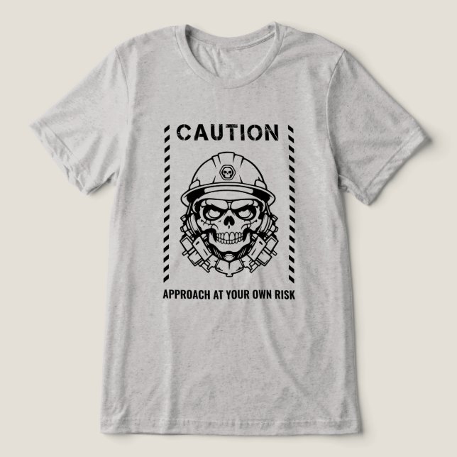 Precaução - Abordagem em seu próprio risco (Design frontal)