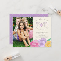 Precioso Florestal Cartão com fotos feliz