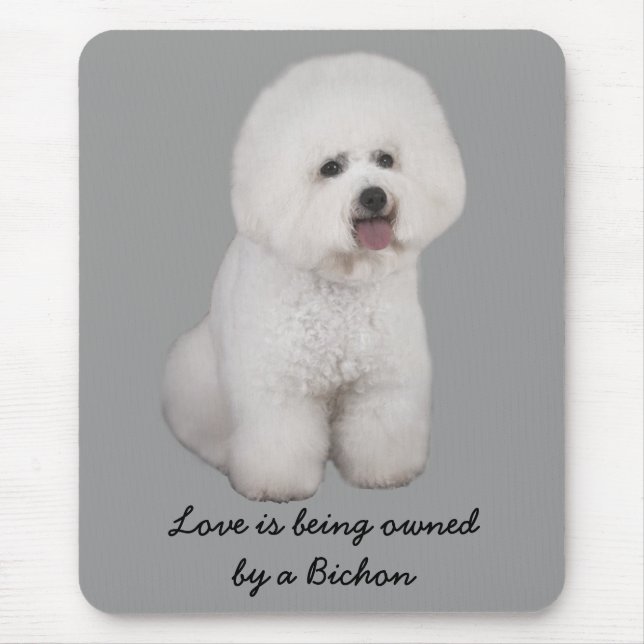 Precioso Mousepad de Bichon Frise (Frente)