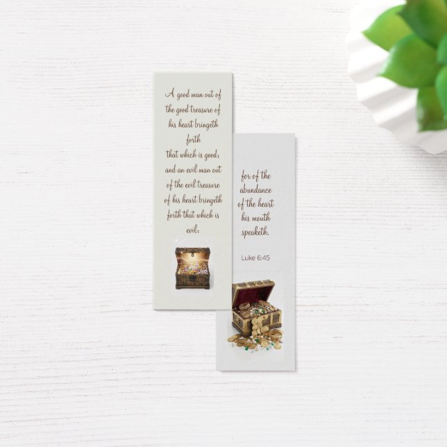 Precious treasures bookmark with motivating Bible (Mesa)