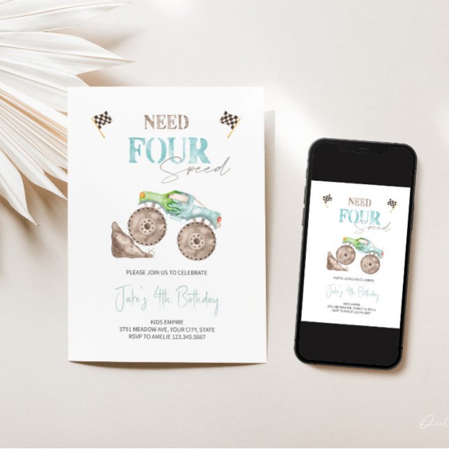 Precisa de quatro convites para caminhões de monst (Criador carregado)