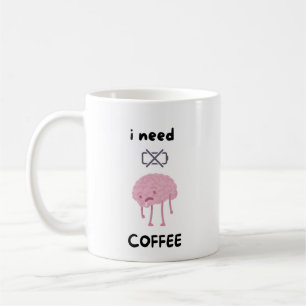 Preciso de Café - Caneca Divertida para Amantes de