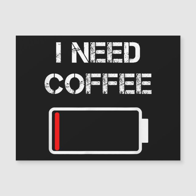 Preciso de café, copos de café engraçados, gralha  (Frente)