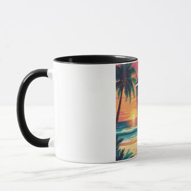 Preciso de café e Caneca de viagem tropical de fér (Esquerda)
