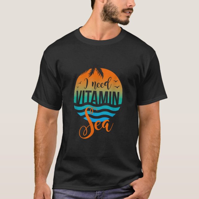 Preciso De Um Presente De Camisa Do Mar De Vitamin (Frente)