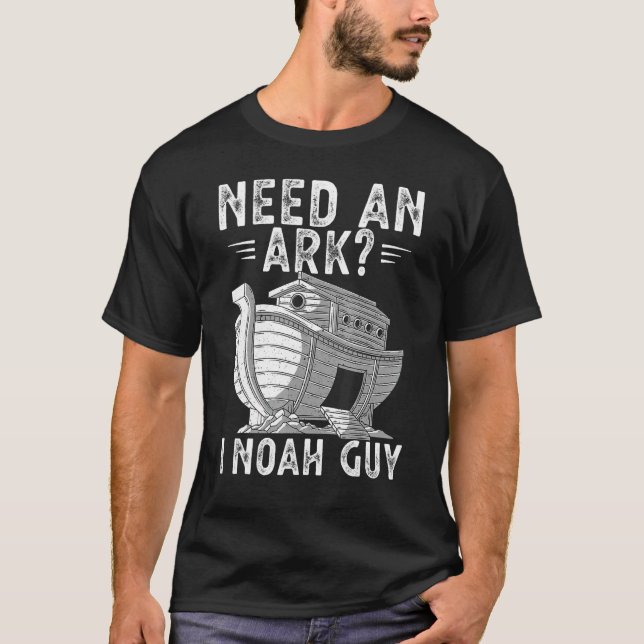 Preciso De Uma Arca I Noah Cara Camisa Noahs (Frente)
