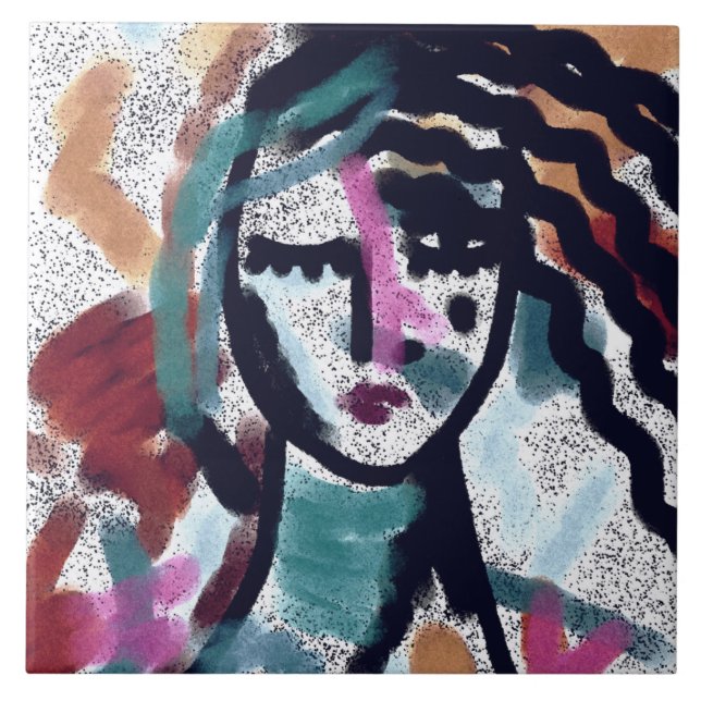 Preciso de uma pintura digital Vaca Abstrato (Frente)