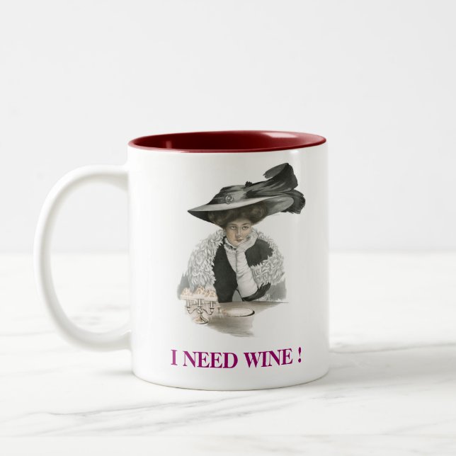 Preciso De Vinho! Caneca (Esquerda)