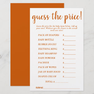 Preços Simples Fall Orange Chá Game Card