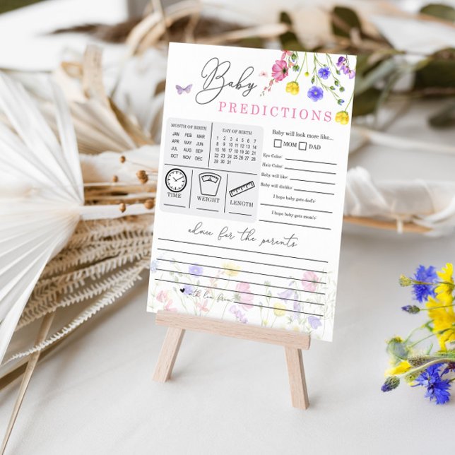 Predições de Bebê de Flor Selvagem e Jogo de Cartã (Criador carregado)