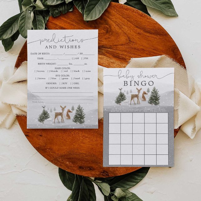 Predições do Bingo para Jogos de Chá de fraldas Du (Criador carregado)