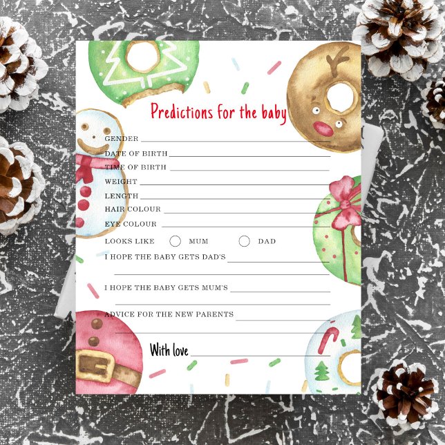 Predições e chá de fraldas de conselhos de cookies (Criador carregado)