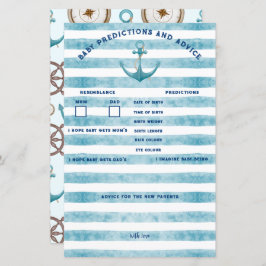 Predições e conselhos do Chá de fraldas do Marinhe