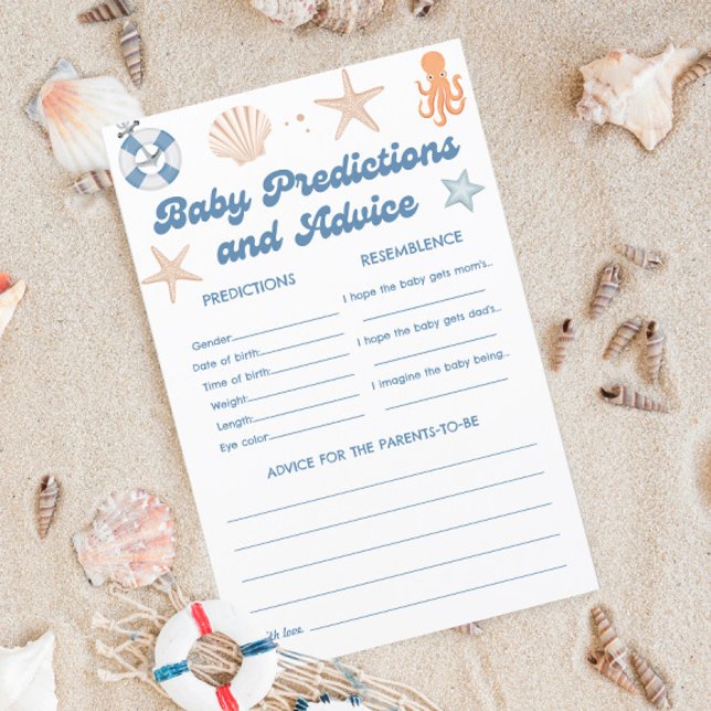 Predições e conselhos para bebês de Chá de fraldas (Criador carregado)