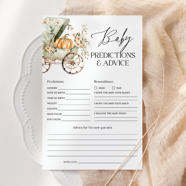 Predições para bebês e Chá de fraldas de abóbora d (Criador carregado)