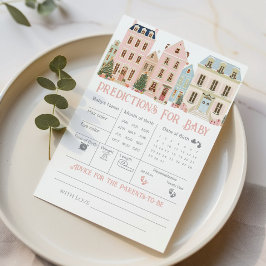 Predictions and Advice Christmas Village Card