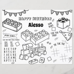 Prédio Blocos Coloração de Aniversário Favor do Pa
