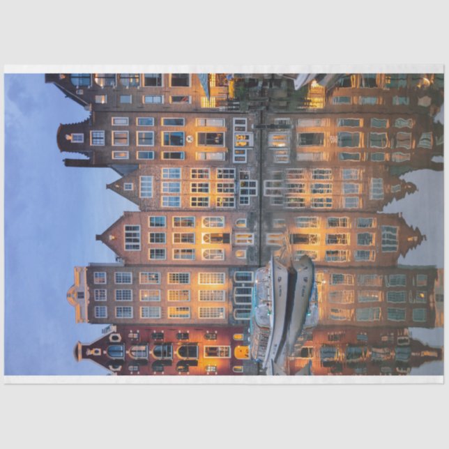 Prédios urbanos em Papel Tecido de Decoupage de Ri (Frente )