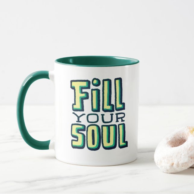 Preencha a sua alma - caneca retroativa (Com Donut)